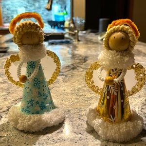 Hand made Angel Christmas decorations